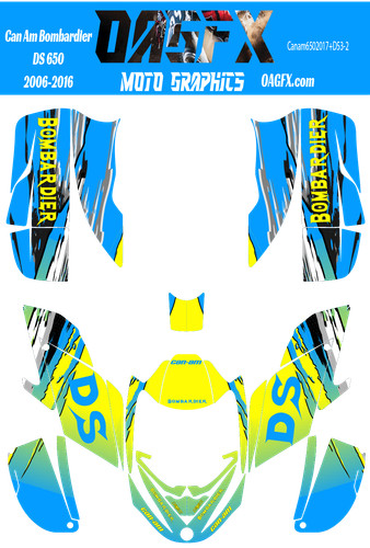 Kit grafica can ds650 - am,