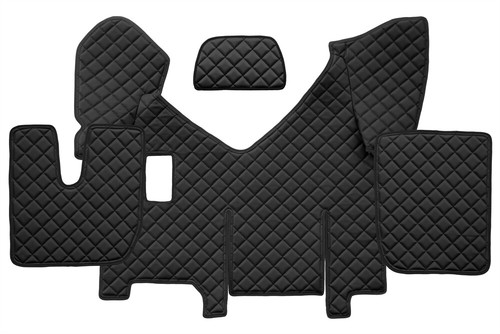 Tappetini nero con - con, eco