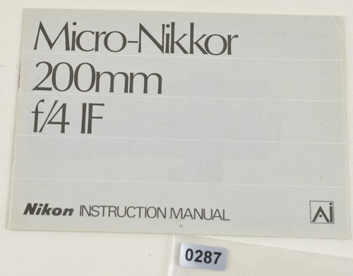 Nikon micro nikkor - micro-nikkor, if