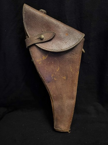 Antique original leather gun - ,