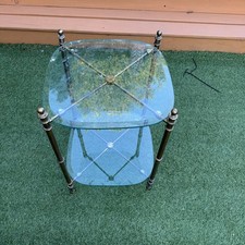 Tavolino vintage ottone con - vintage,