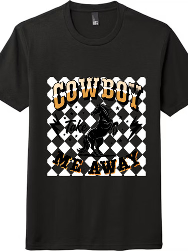 Shirt cowboy take away - cowboy, me