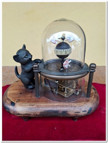 Orologio tavolo con gatto - tavolo, e