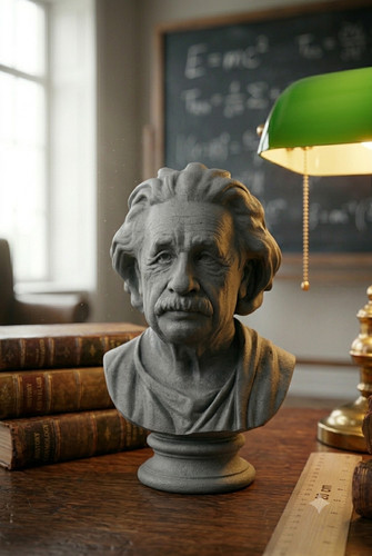 Busto albert einstein stampa - albert,