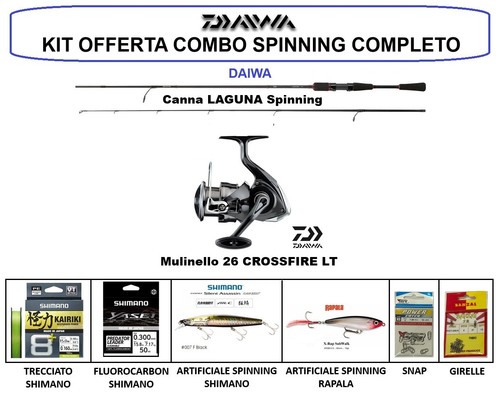 Kit spinning canna daiwa - spinning,