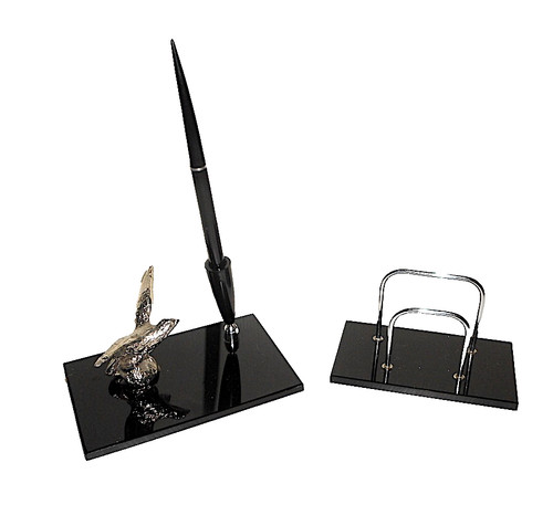 Set scrivania opalina nera con - opalina,