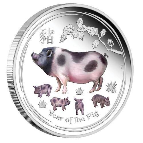 Dollaro lunar ii maiale - dollaro,
