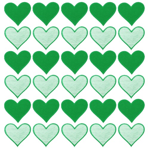 Patch ricamo forma cuore - a,