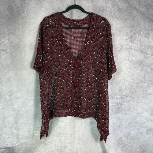 Cardigan maglia uncinetto