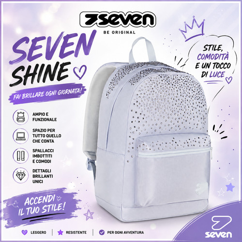Zaino seven round - zaino, glitzycute