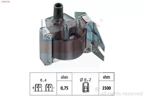 Bobina accensione spinterogeno - bobina,