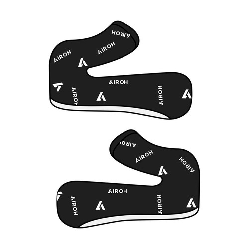 Guancette nero bianco interno - bianco,