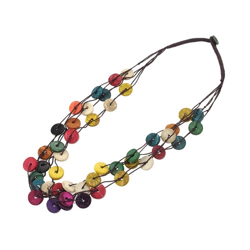 Collana colorata stile boemia - colorata,