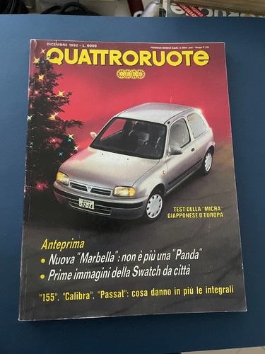 Rivista quattroruote dicembre - rivista,