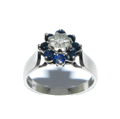 Donna 9carat oro bianco - da,