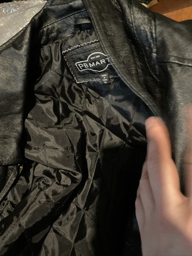 Giacca pelle nera vintage - in,