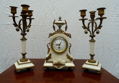Trittico orologio candelbri - trittico,
