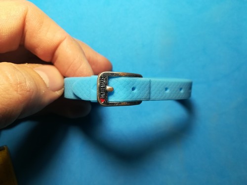 Braccialetto blu gomma - braccialetto,