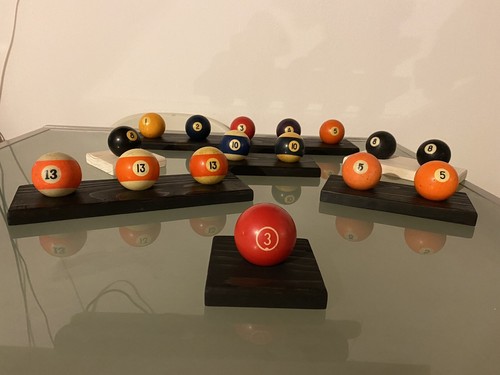 Palle biliardo numero con - da,