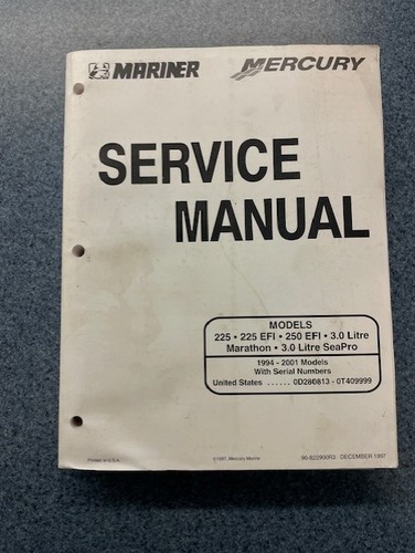 Mercury mariner manuale - , di