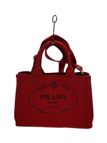 Borsa tote prada tela rossa - prada,