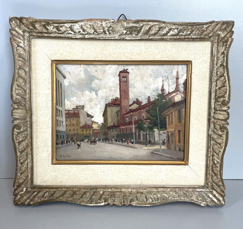 Antico dipinto olio - antico, tavola
