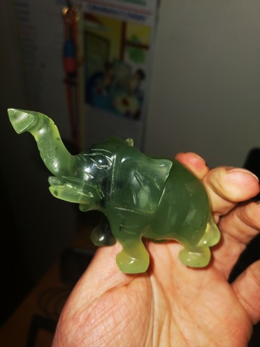 Elefante giada scultura - giada,