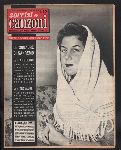 Sorrisi canzoni 1957 luana - e,