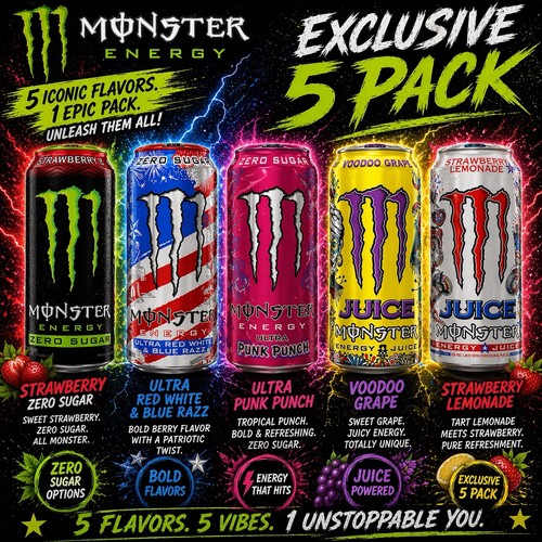 Monster energy juice drinks - energy,