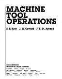 Machine tool operations - machine,