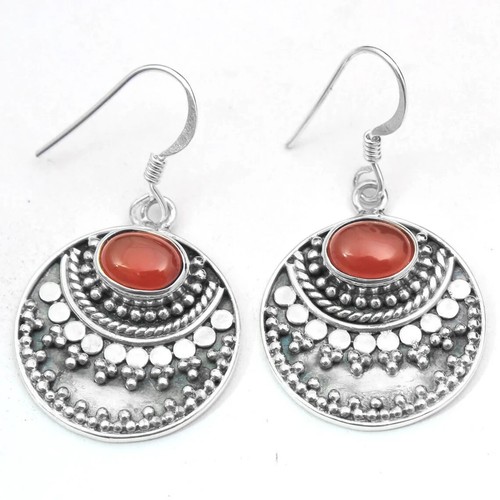 Orecchini corniola stile bali - stile,