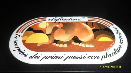Adesivo elefantino scarpina - adesivo,