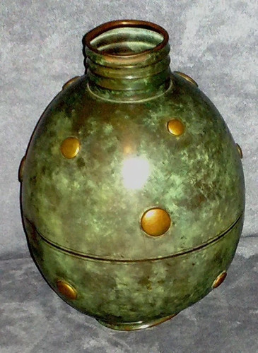 Vaso futurista bronzo - futurista, in