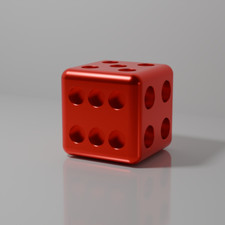 Dado da gioco, arredamento oggetti preziosi d'arredo in metallo CNC - grande