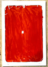 MARIO SCHIFANO-  SERIGRAFIA MATERICA  MONOCROMO cm. 100 x 70