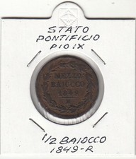STATO PONTIFICIO PIO IX 1/2