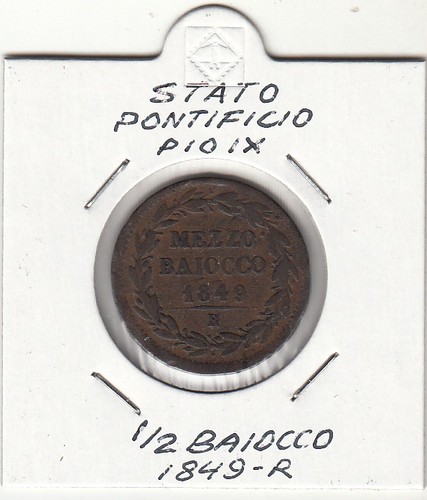 Stato pontificio pio 2 - ix, 1/2