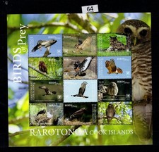 NU RAROTONGA 2018 - MNH - GUFI - UCCELLINI