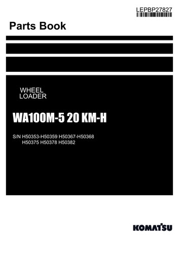 Manuale catalogo ricambi pala