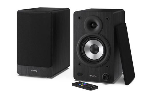 Sharp bookshelf speakers 2 - speakers,,