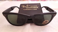 Vintage B&L Ray Ban Bausch & Lomb Wayfarer Folding in perfetto stato