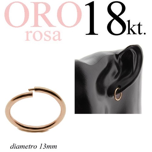 Mono orecchino uomo oro - oro, rosa