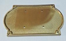 Alubox Targa porta numeri civici e lettere in ottone lucido 50TARGA2OL