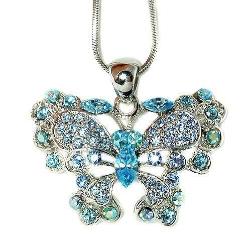Farfalla blu swarovski - farfalla,