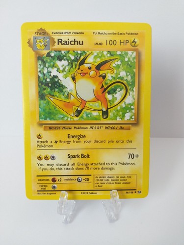 Carte pokémon raichu - carte,