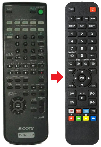 Telecomando adatto per sony - telecomando,