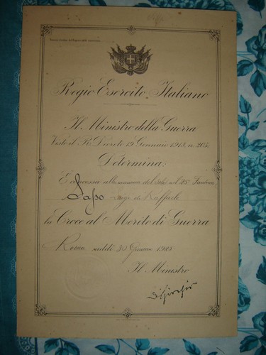 Regio esercito diplomi - regio, per