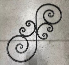 ROSONE IN FERRO BATTUTO 34x90 Cm SEZIONE FERRO TONDO 14 MM PER ORNAMENTI