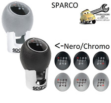 Sparco Pomello Cambio Universale Nero/Chromo Facile da Install. x tutte le Auto