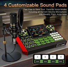 Tenlamp Studio Recording Kit Attrezzatura Podcast Bundle Mixer Musicale G10-BM800